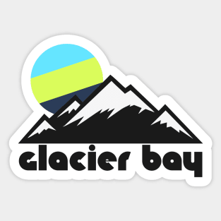 Retro Glacier Bay ))(( Tourist Souvenir National Park Design Sticker